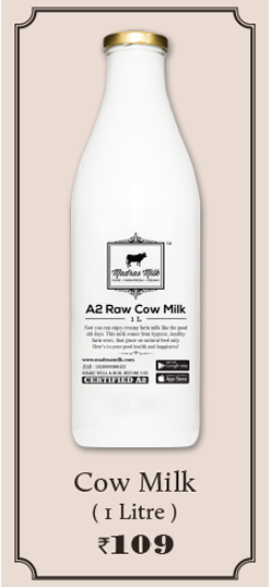 Fresh A2 Milk in Glass Bottles, Cow & Buffalo Milk